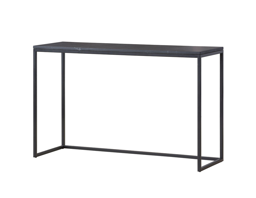 Black Semi-Honed Marble/Black Powder Coated Frame