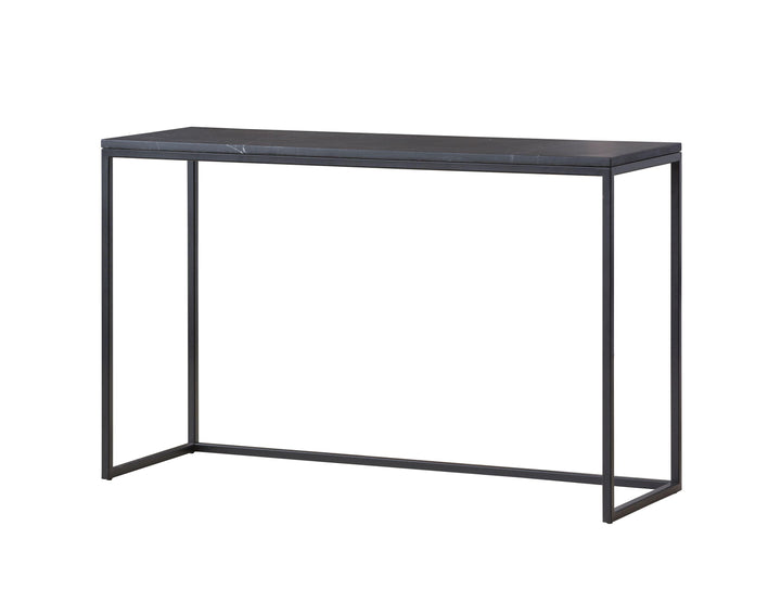 Black Semi-Honed Marble/Black Powder Coated Frame