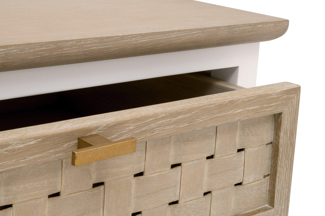 Weave 1-Drawer Side Table - SwayLiving