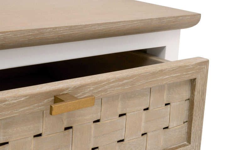 Weave 1-Drawer Side Table - SwayLiving