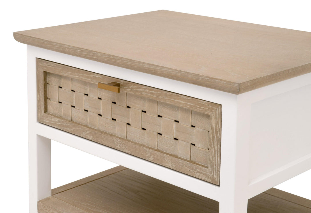 Weave 1-Drawer Side Table - SwayLiving