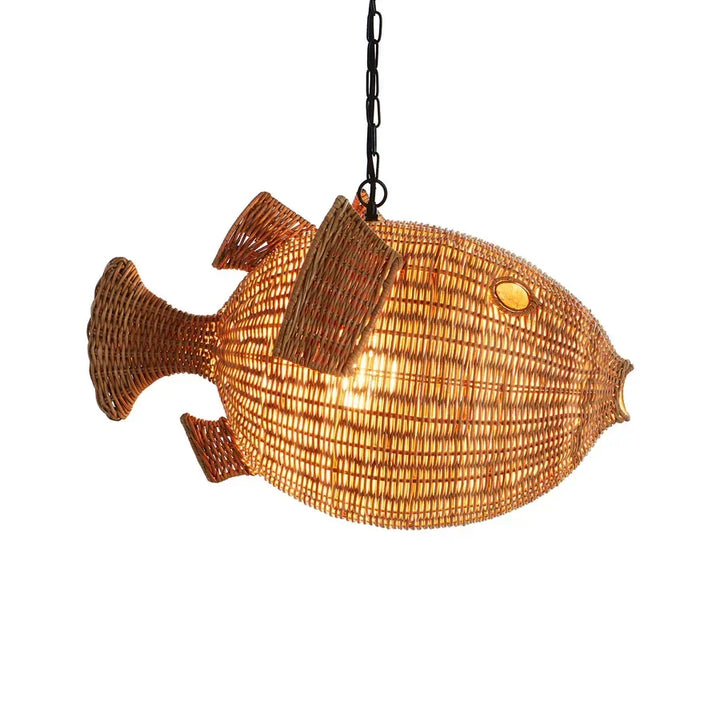 SwayLiving Wicker Blowfish Small Pendant PENDANT LIGHTING