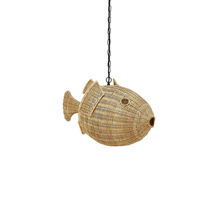 SwayLiving Wicker Blowfish Small Pendant PENDANT LIGHTING