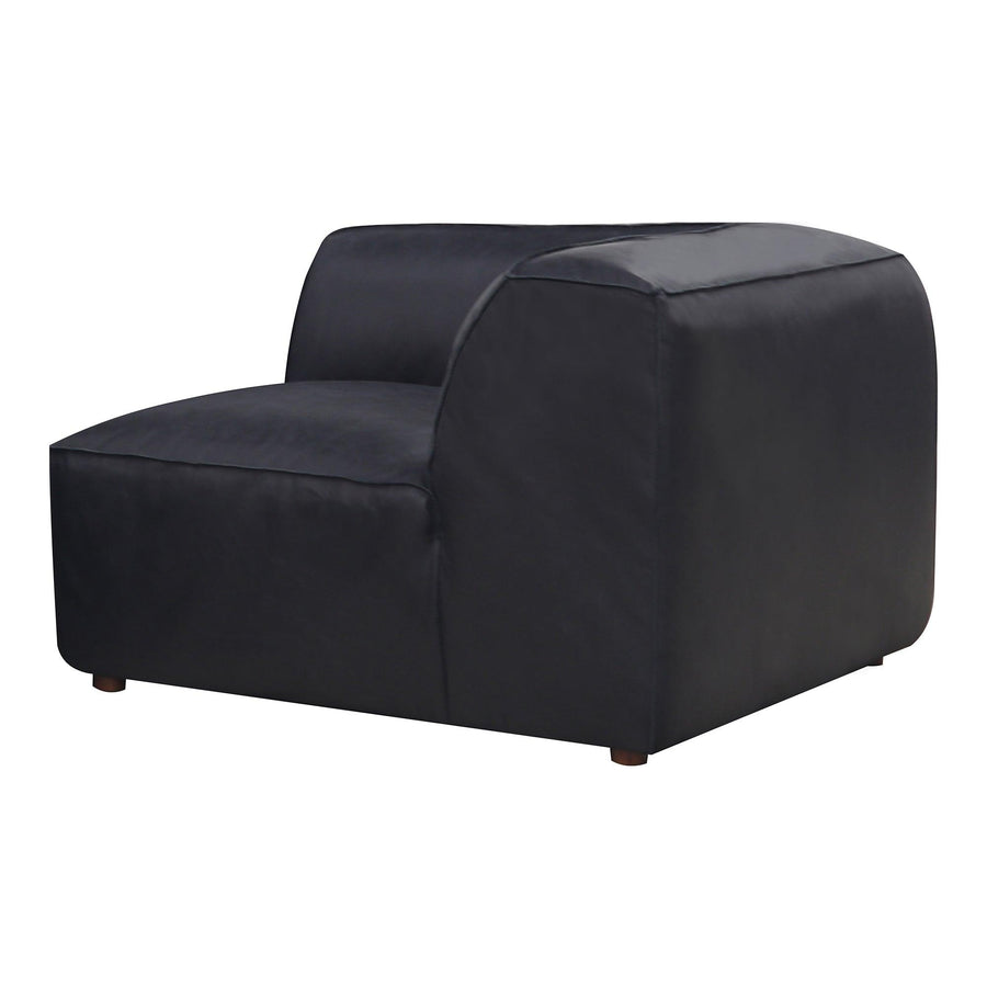 Form Corner Chair Vantage Black Leather - SwayLiving