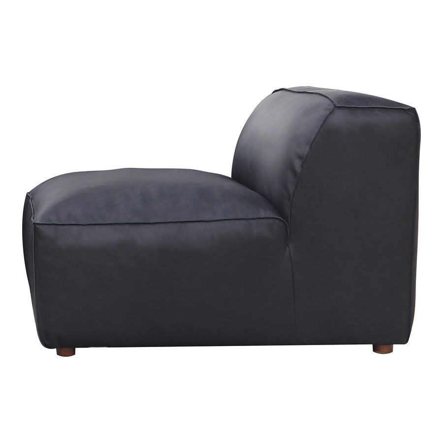 Form Slipper Chair Vantage Black Leather - SwayLiving