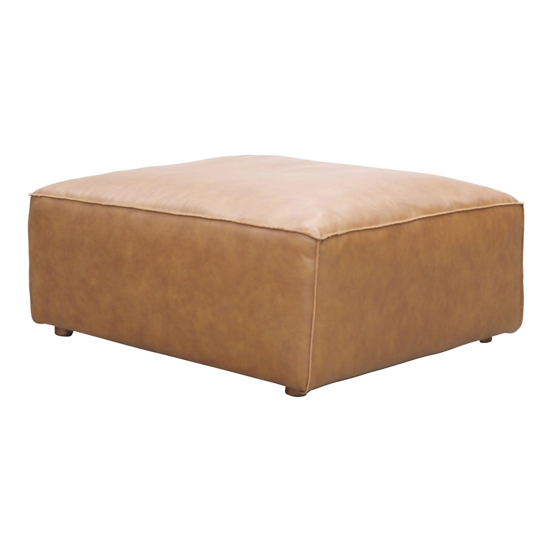 Form Ottoman Sonoran Tan Leather - SwayLiving