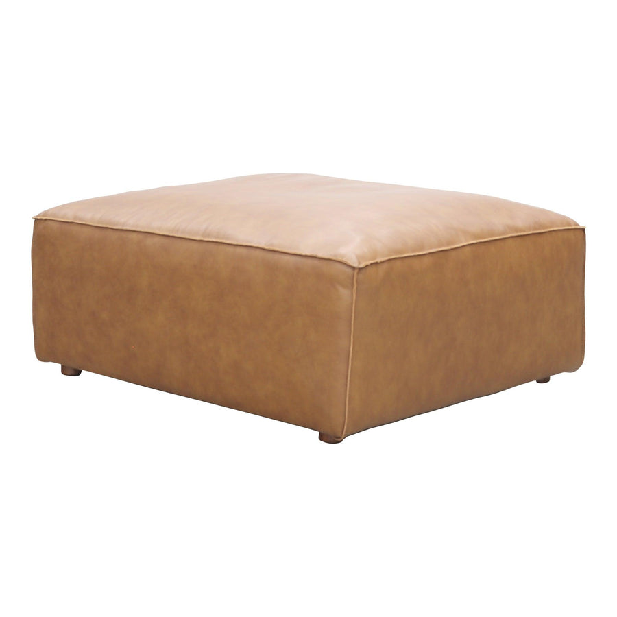 Form Ottoman Sonoran Tan Leather - SwayLiving