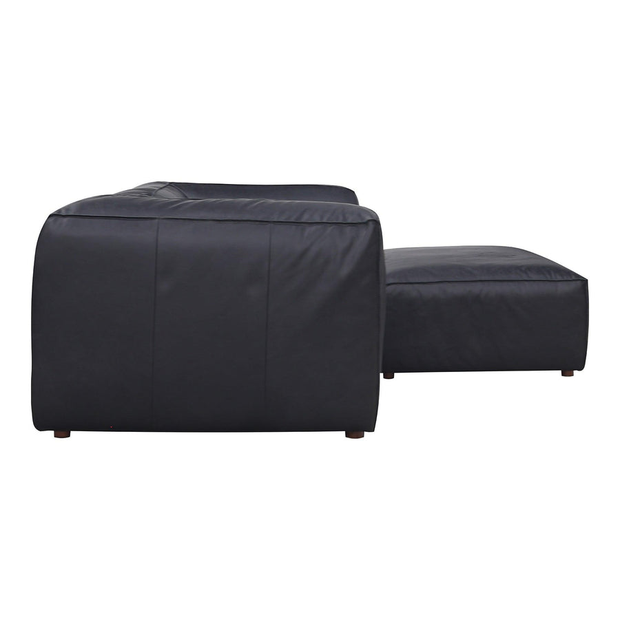 Form Nook Modular Sectional Vantage Black Leather - SwayLiving