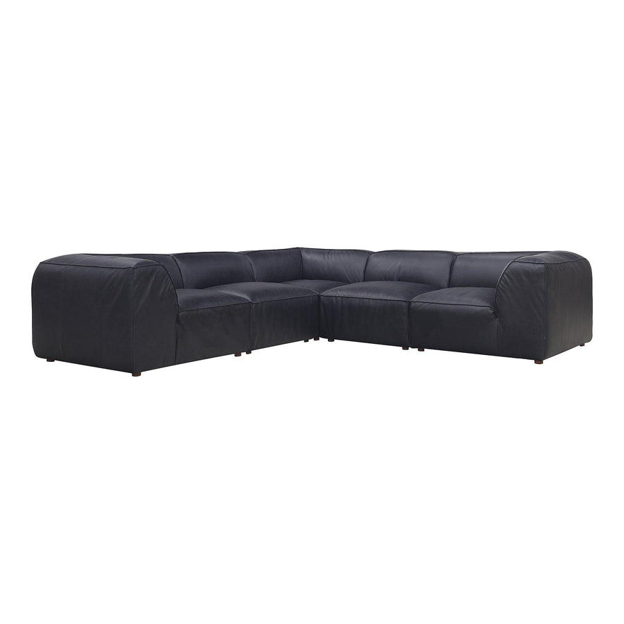 Form Dream Modular Sectional Vantage Black Leather - SwayLiving