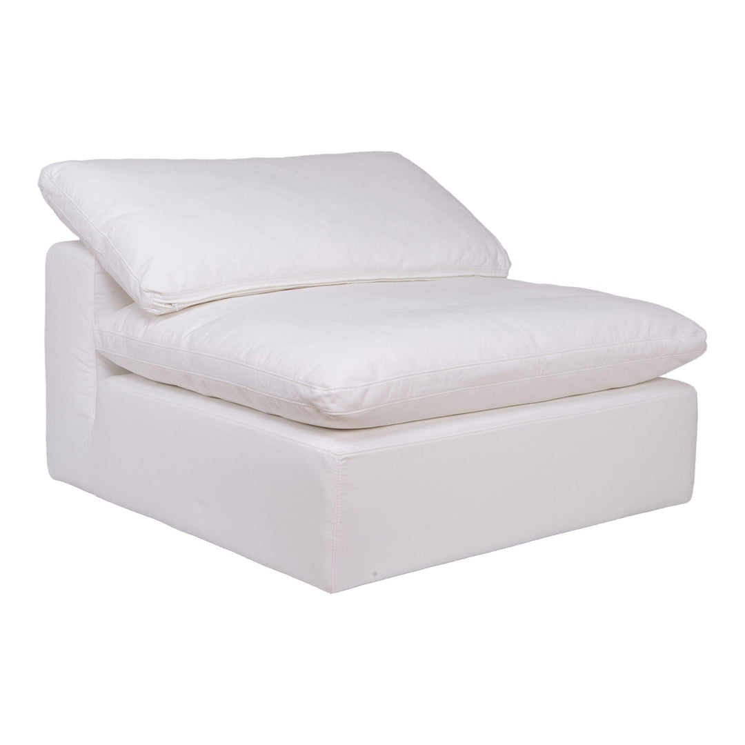 Clay Slipper Chair Performance Fabric White - SwayLiving