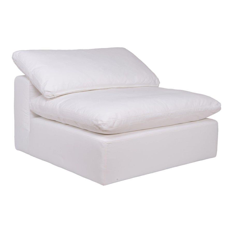 Clay Slipper Chair Performance Fabric White - SwayLiving