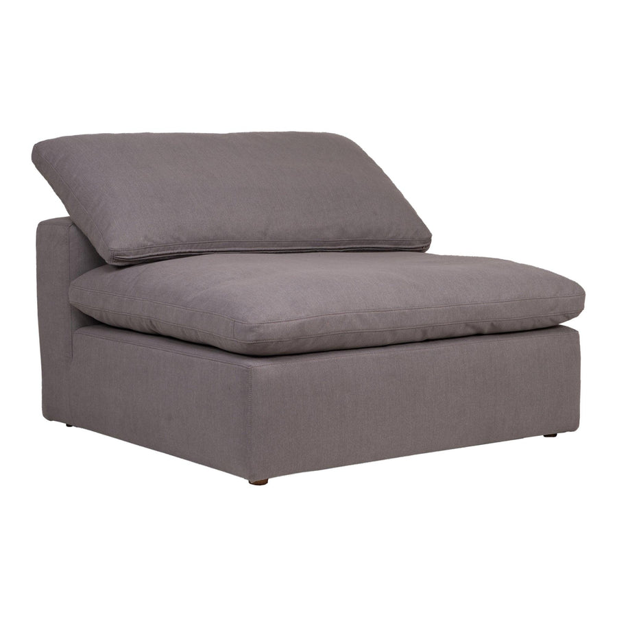 Clay Slipper Chair Performance Fabric Light Grey - SwayLiving