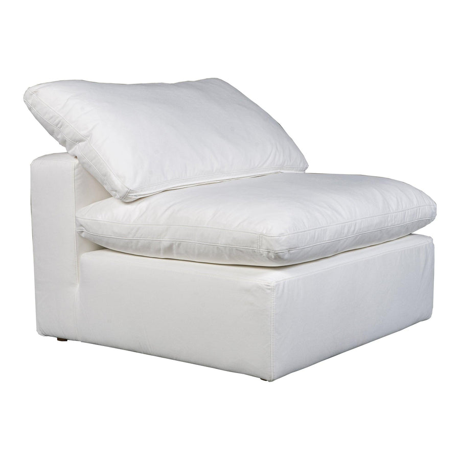Terra Condo Slipper Chair Performance Fabric White - SwayLiving