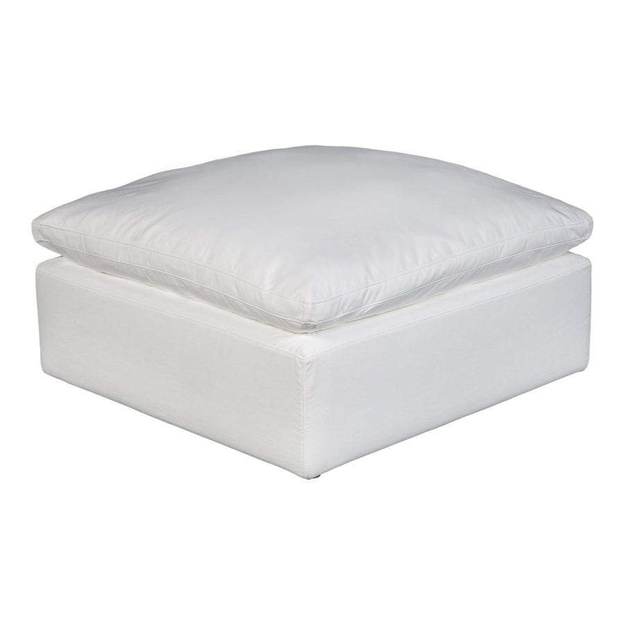 Terra Condo Ottoman Performance Fabric White - SwayLiving