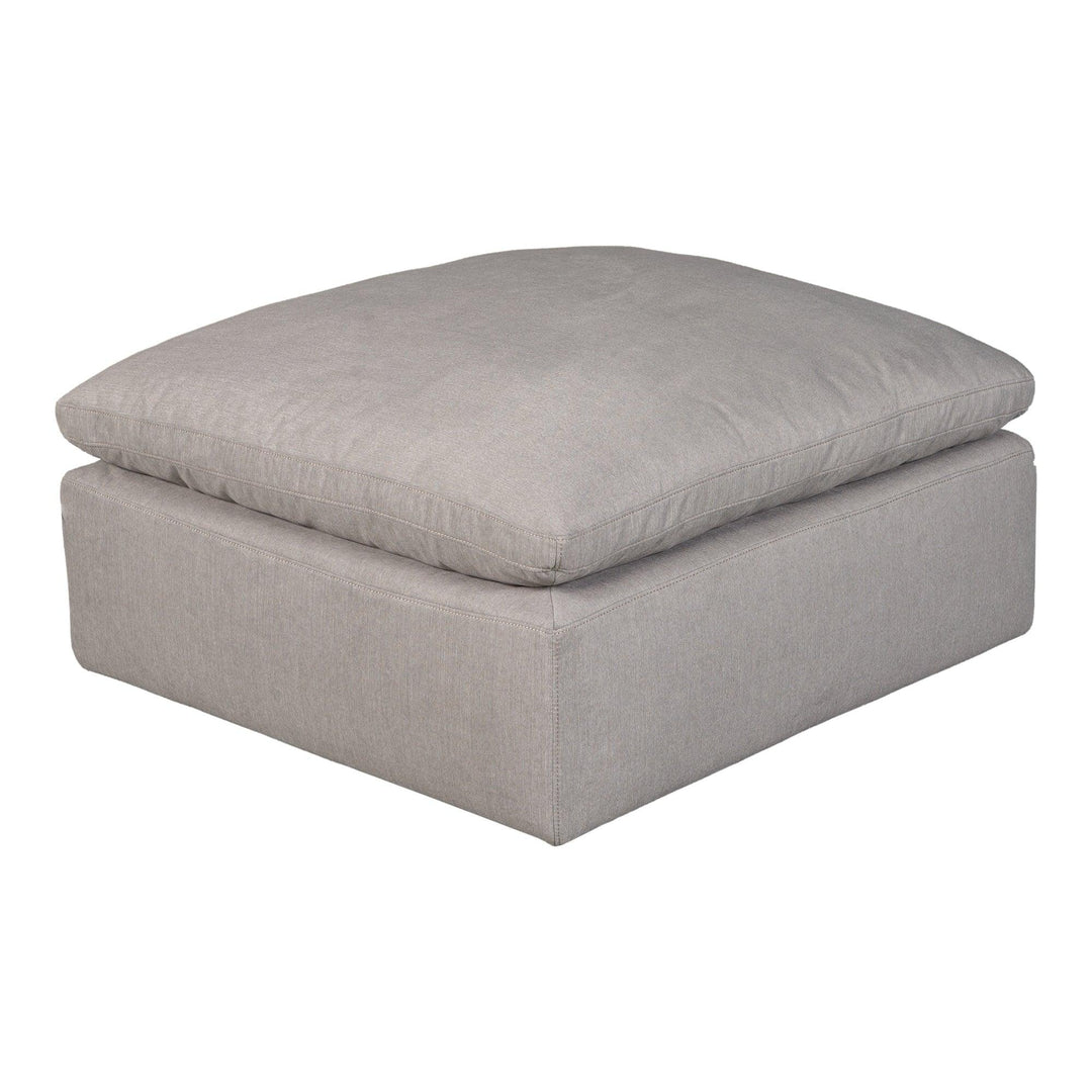 Terra Condo Ottoman Performance Fabric Light Grey - SwayLiving