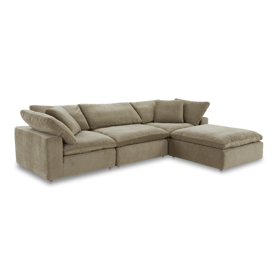 Terra Lounge Modular Sectional Performance Fabric Desert Sage - SwayLiving