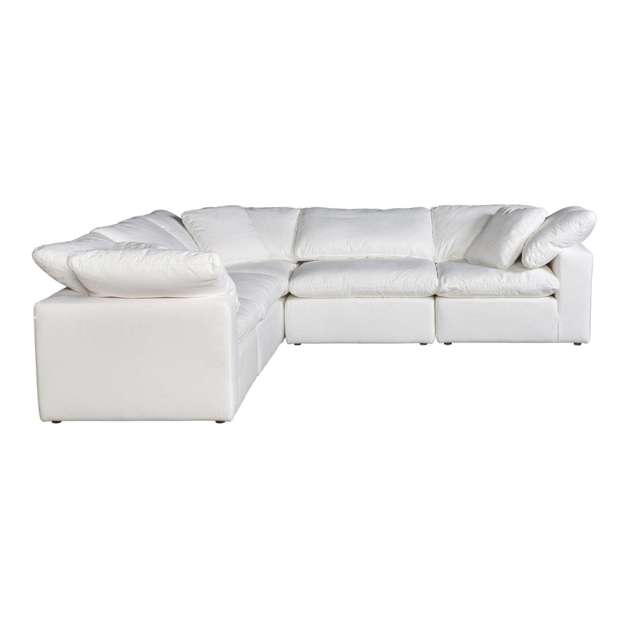 Terra Condo Classic L Modular Sectional Performance Fabric White - SwayLiving