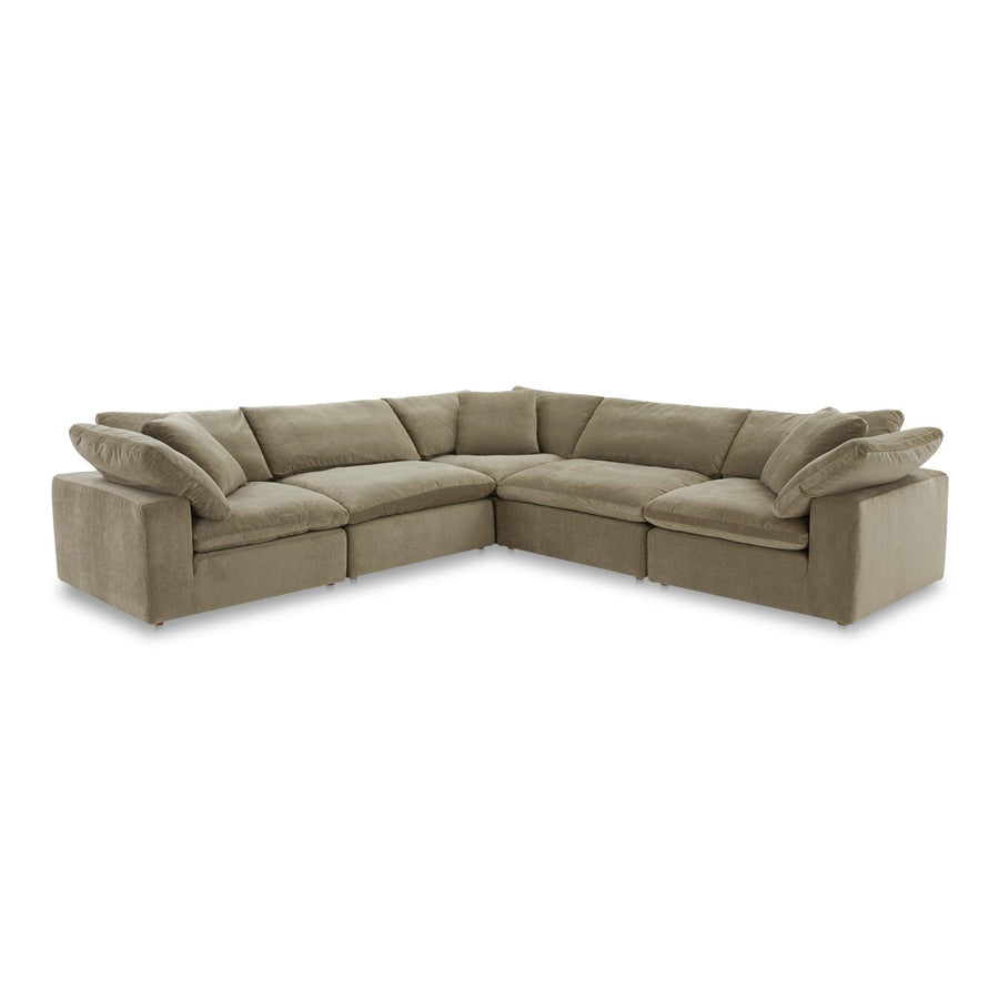 Terra Classic L Modular Sectional Performance Fabric Desert Sage - SwayLiving