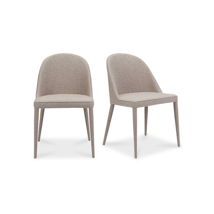 SwayLiving - Burton Fabric Dining Chair Light Grey - Set of 2 - YM-1001-26 | SwayLiving