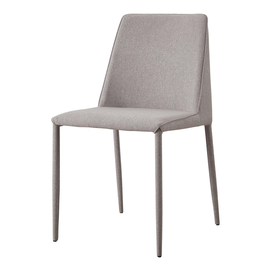 Nora Fabric Dining Chair Light Grey - Set Of Two - SwayLiving