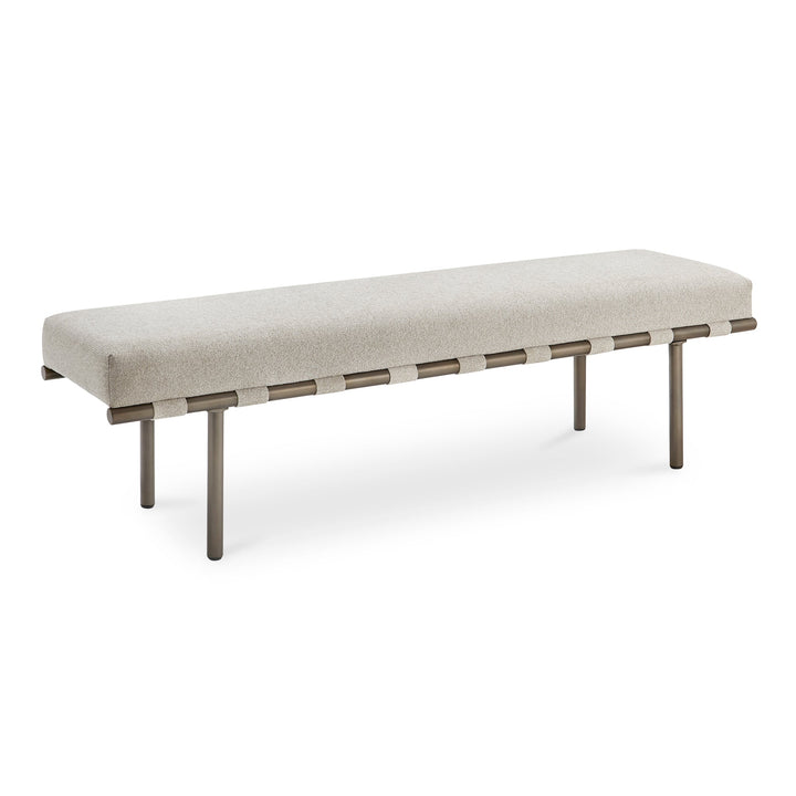 SwayLiving - Carson Dining Bench Beige - YM-1016-34 | SwayLiving
