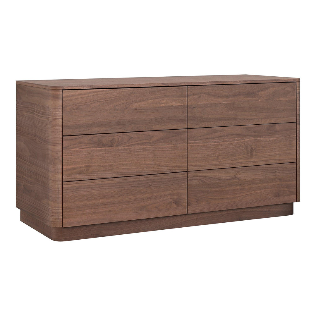 Round Off Dresser Walnut - SwayLiving