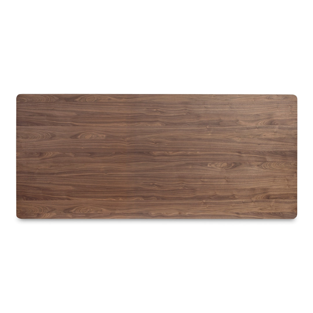 SwayLiving - Round Off Dining Table Small Walnut - YR-1009-03-0 | SwayLiving