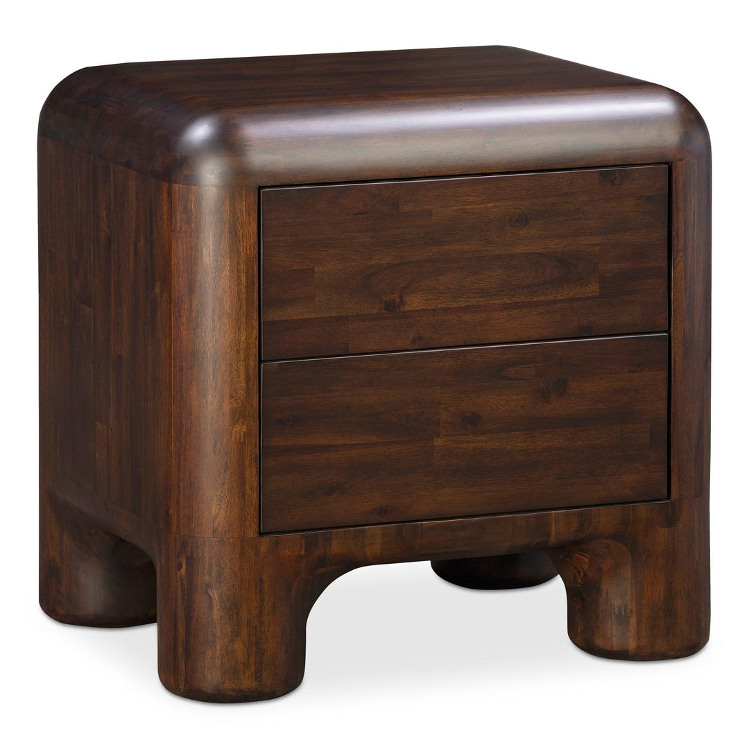 Rowan Nightstand Dark Brown - SwayLiving