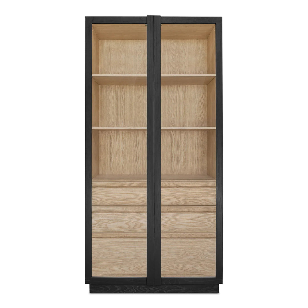 Charlotte Tall Cabinet Black - SwayLiving