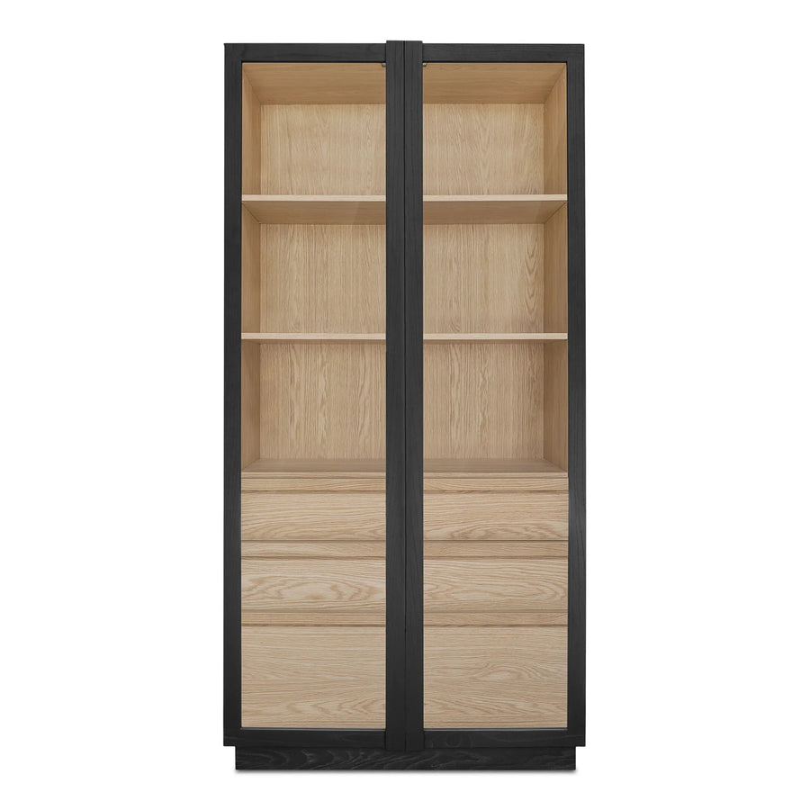 Charlotte Tall Cabinet Black - SwayLiving
