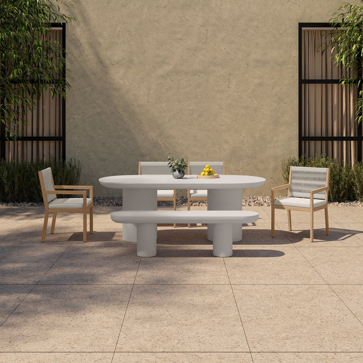 SwayLiving - Rocca Dining Table Cream - ZT-1033-05-0 | SwayLiving