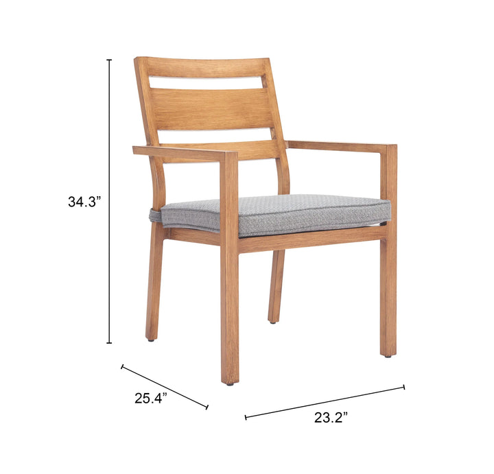 SwayLiving Rader Dining Chair (Set of 2) Natural OUTDOOR DINING CHAIRS