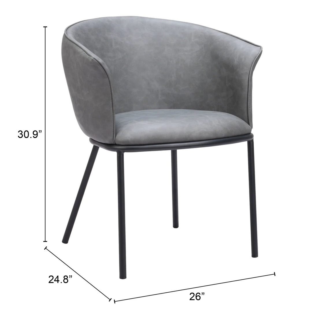 SwayLiving Garston Dining Chair Gray - Set of 2 DINING CHAIRS