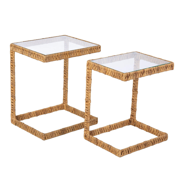 SwayLiving Ismaya Water Hyacinth C Tables – 2pc Set ACCENT TABLES