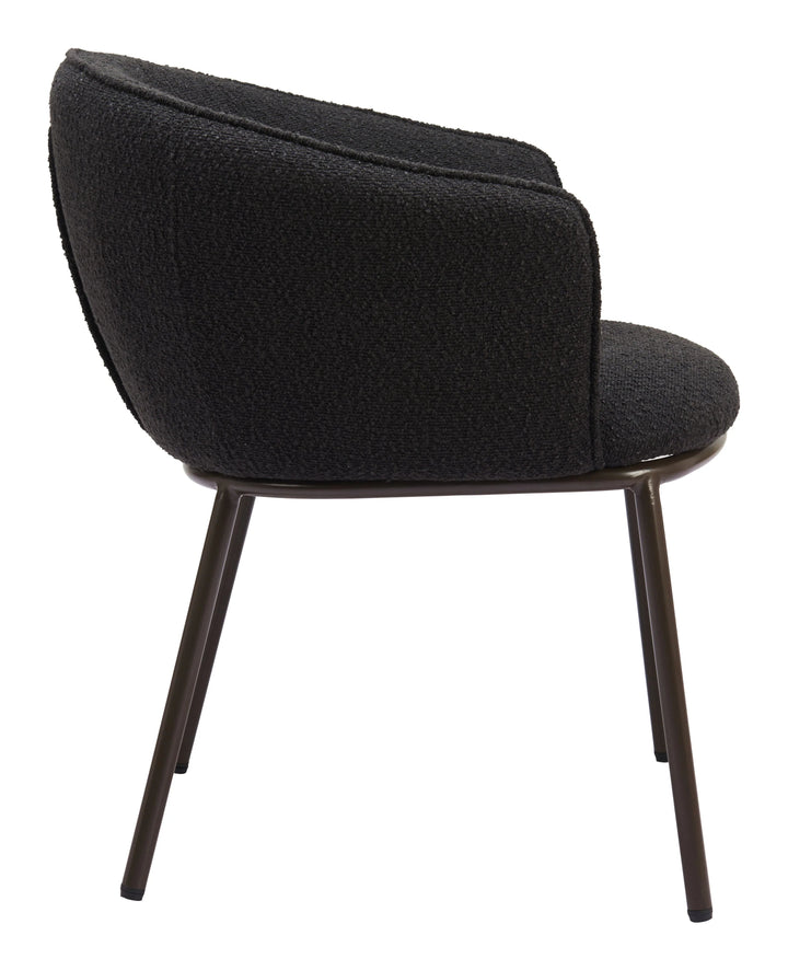 SwayLiving Essen Dining Chair Black & Bronze - Set of 2 DINING CHAIRS