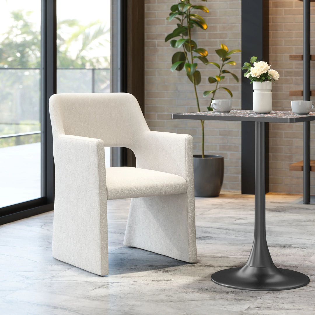 SwayLiving Minet Dining Chair Linen White - Set of 2 DINING CHAIRS