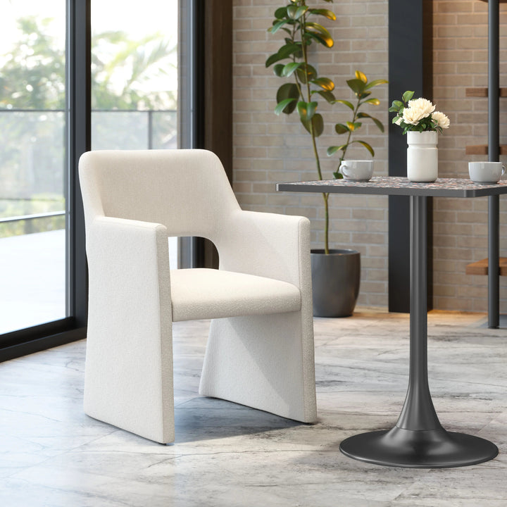 SwayLiving Minet Dining Chair Linen White - Set of 2 DINING CHAIRS