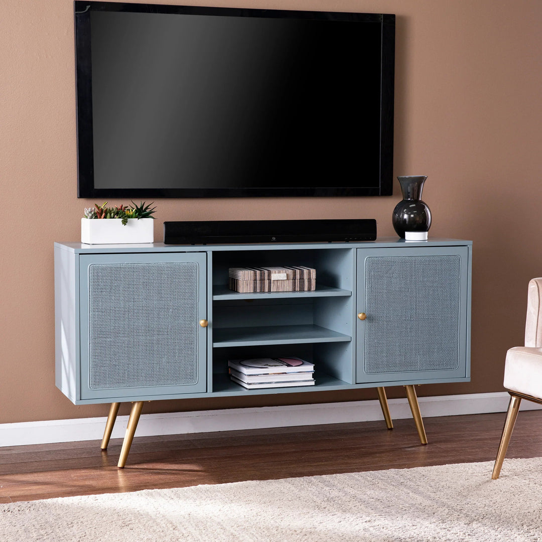 SwayLiving Alsterson Media Stand w/ Storage MEDIA + TV STANDS
