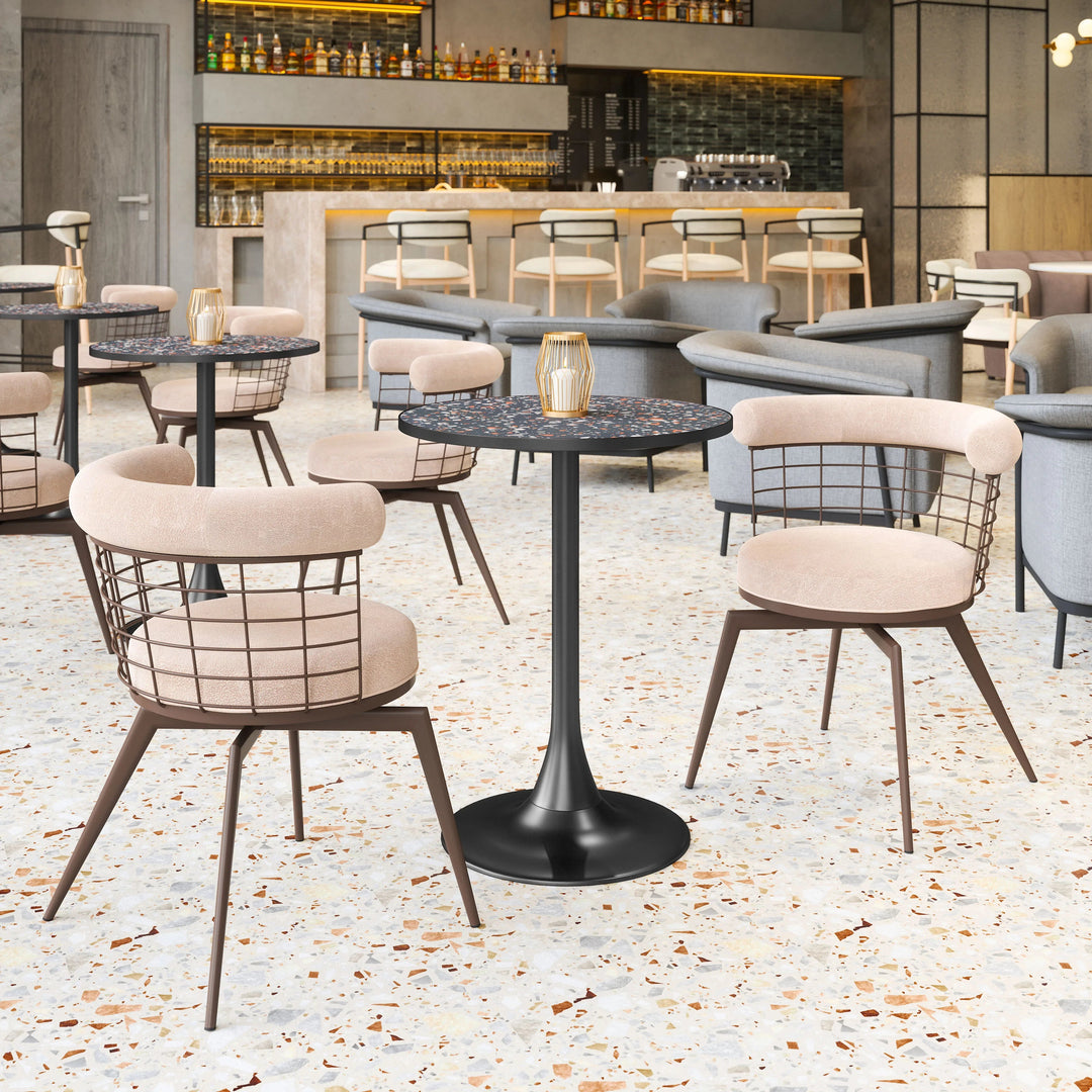 SwayLiving Bite Bistro Table Black DINING TABLES