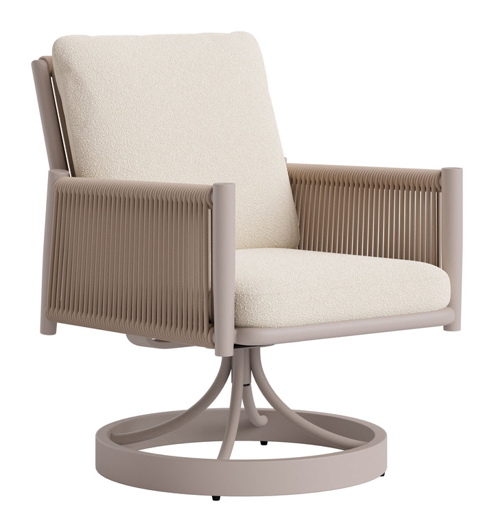 Rivan Swivel Dining Chair Beige