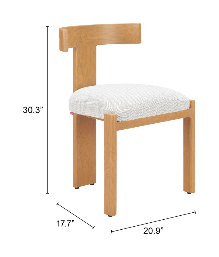 SwayLiving Tiana Dining Chair Natural & Beige - Set of 2 DINING CHAIRS