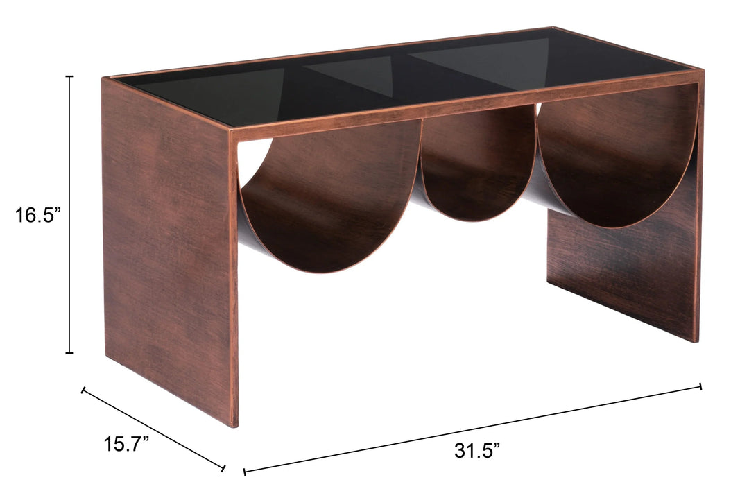 SwayLiving Aveiro Coffee Table Copper & Black COFFEE TABLES