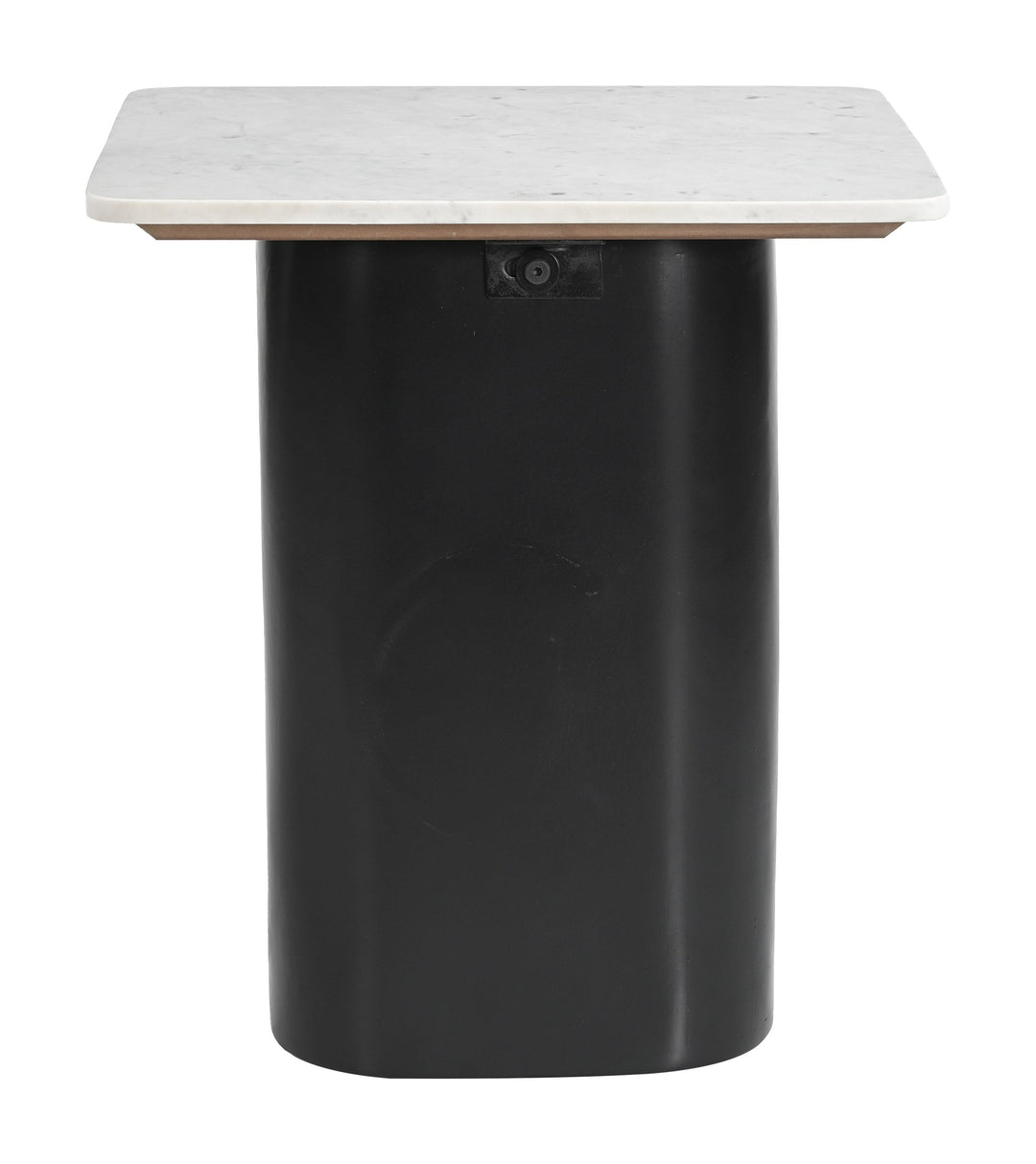 Fiora Side Table White & Black