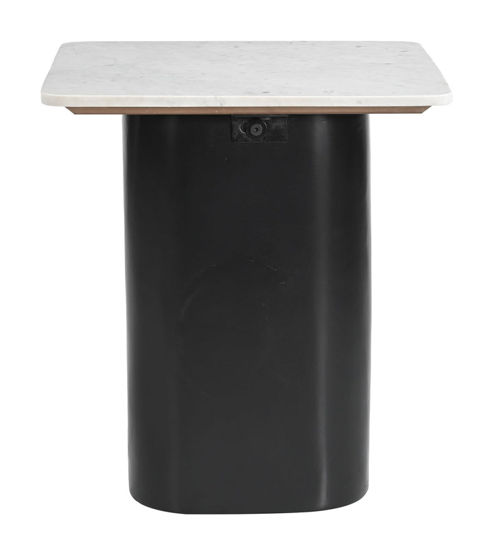Fiora Side Table White & Black