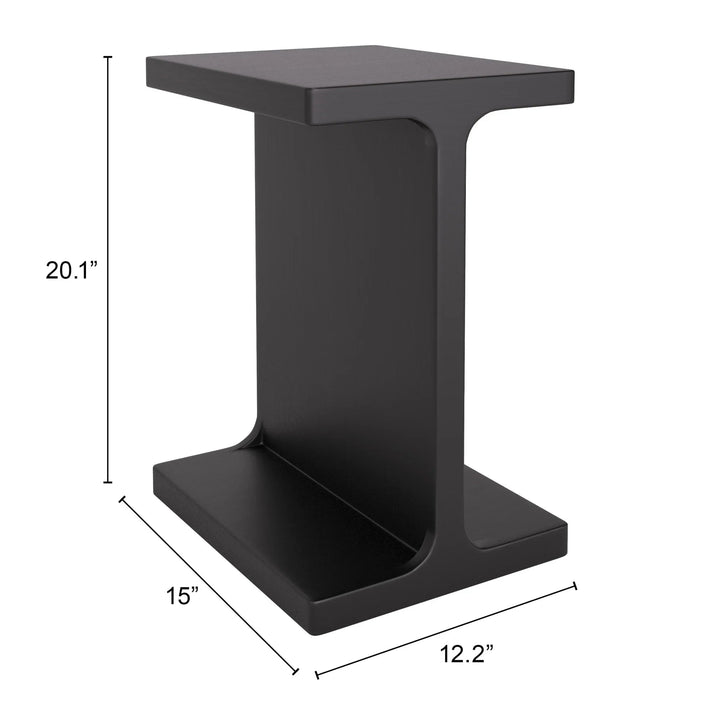 SwayLiving Bama Side Table Black ACCENT TABLES