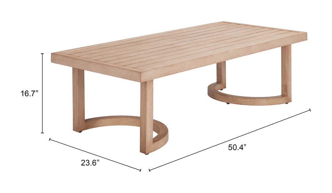 SwayLiving Leto Coffee Table Brown OUTDOOR COFFEE TABLES