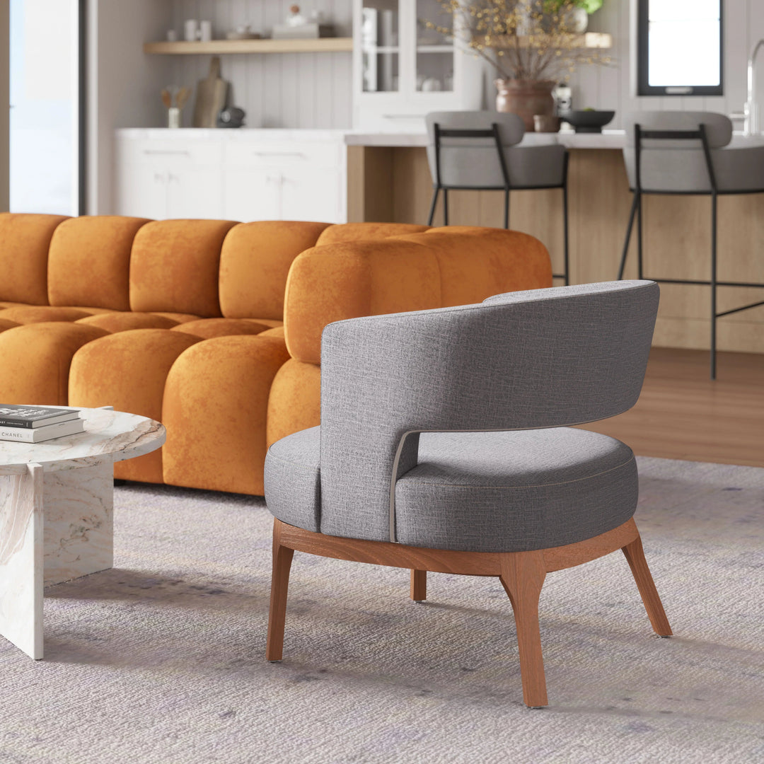 SwayLiving Penryn Accent Chair Slate Gray ACCENT + LOUNGE CHAIRS