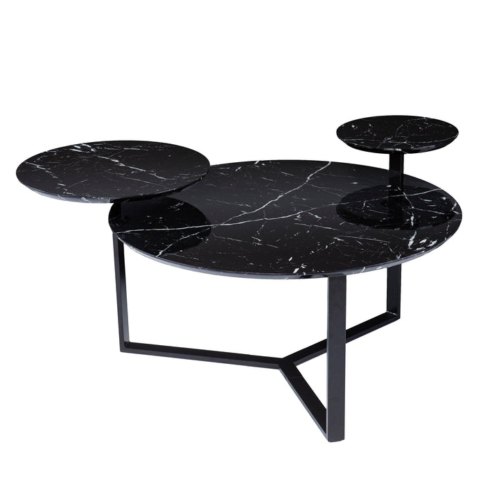 SwayLiving Saxelby Faux Marble Cocktail Table COFFEE TABLES