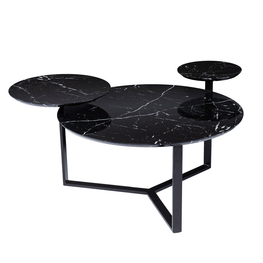 SwayLiving Saxelby Faux Marble Cocktail Table COFFEE TABLES