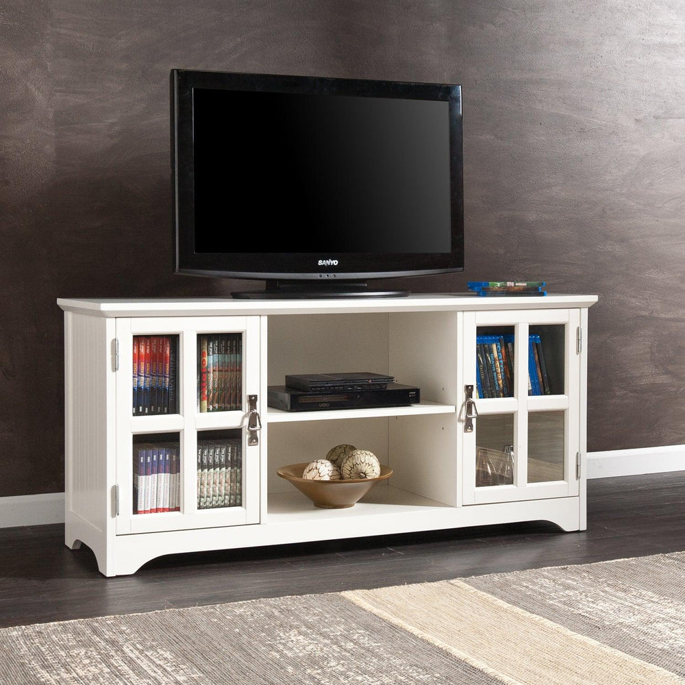 SwayLiving Remington TV/Media Stand - White MEDIA + TV STANDS
